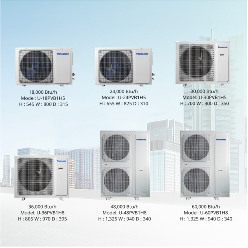 Panasonic AC Cassette Non Inverter 2 PK - S/U - 18PUB1H5